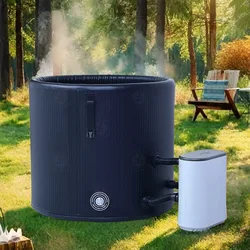 Inflatable Single Person 90cm Jaccuzzis Portable Outdoor Hot Spa Tub Bath Tub For Massage Bubble Spa Inflatable Spa Pool AirJet