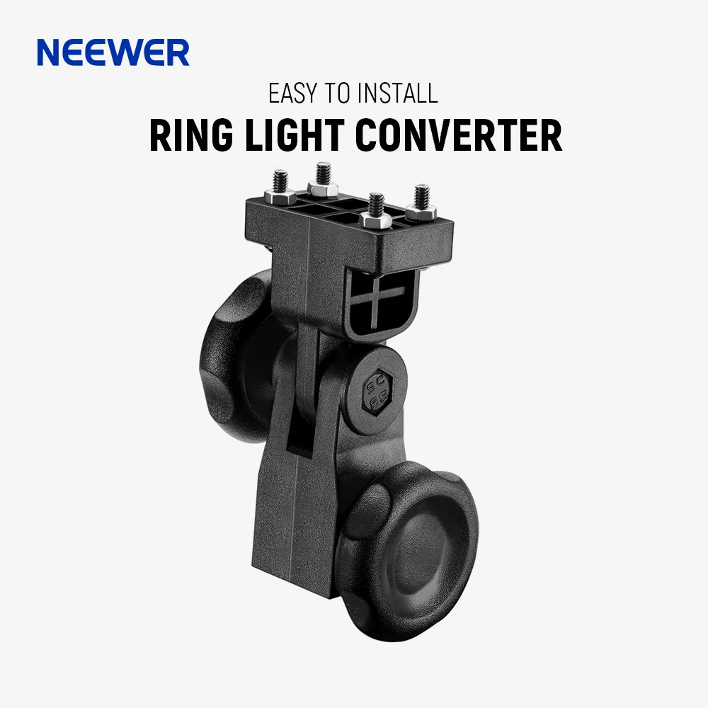 Neewer Adjustable Ring Light Converter Adapter for Ring Lamp Light Stand, Standard Annular Adapter Made of Durable Plastic