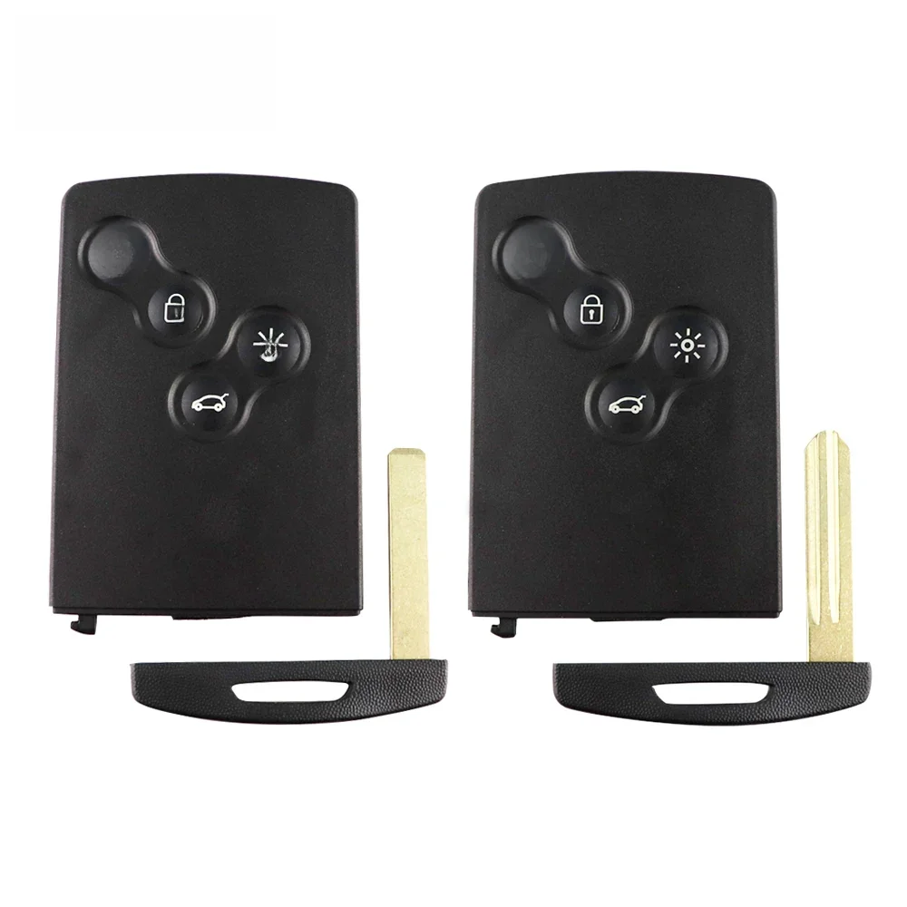 Yiqixin capa para cartão inteligente, capa para renault clio megane 2 3 laguna 3 koleos fluence