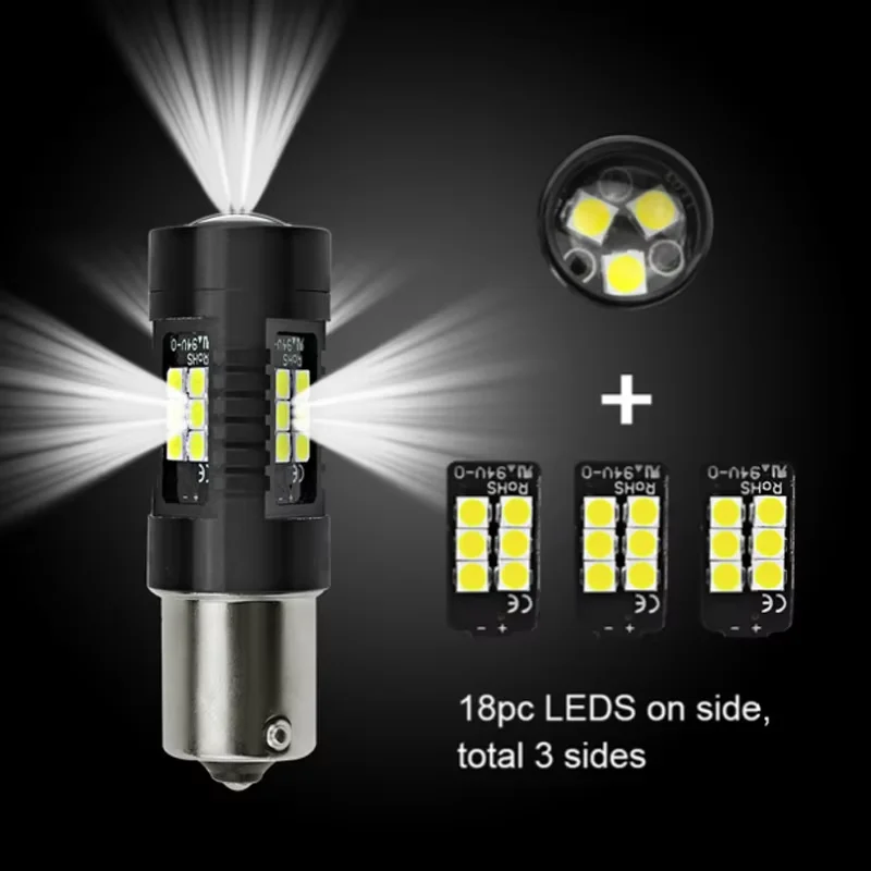 2x Canbus LED DRL Daytime Running Light Bulbs For Fiat Panda MK3 312 2012-2022 P21/5W BAY15D 1157 Auto Parking Daylights - view 3