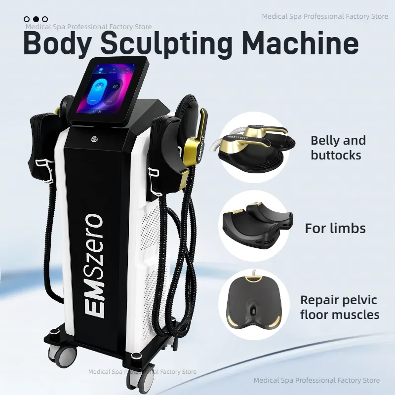 New EMSzero Body Sculpting Machine, Electromagnetic Stimulation, Body Slimming Machines, Muscle Building