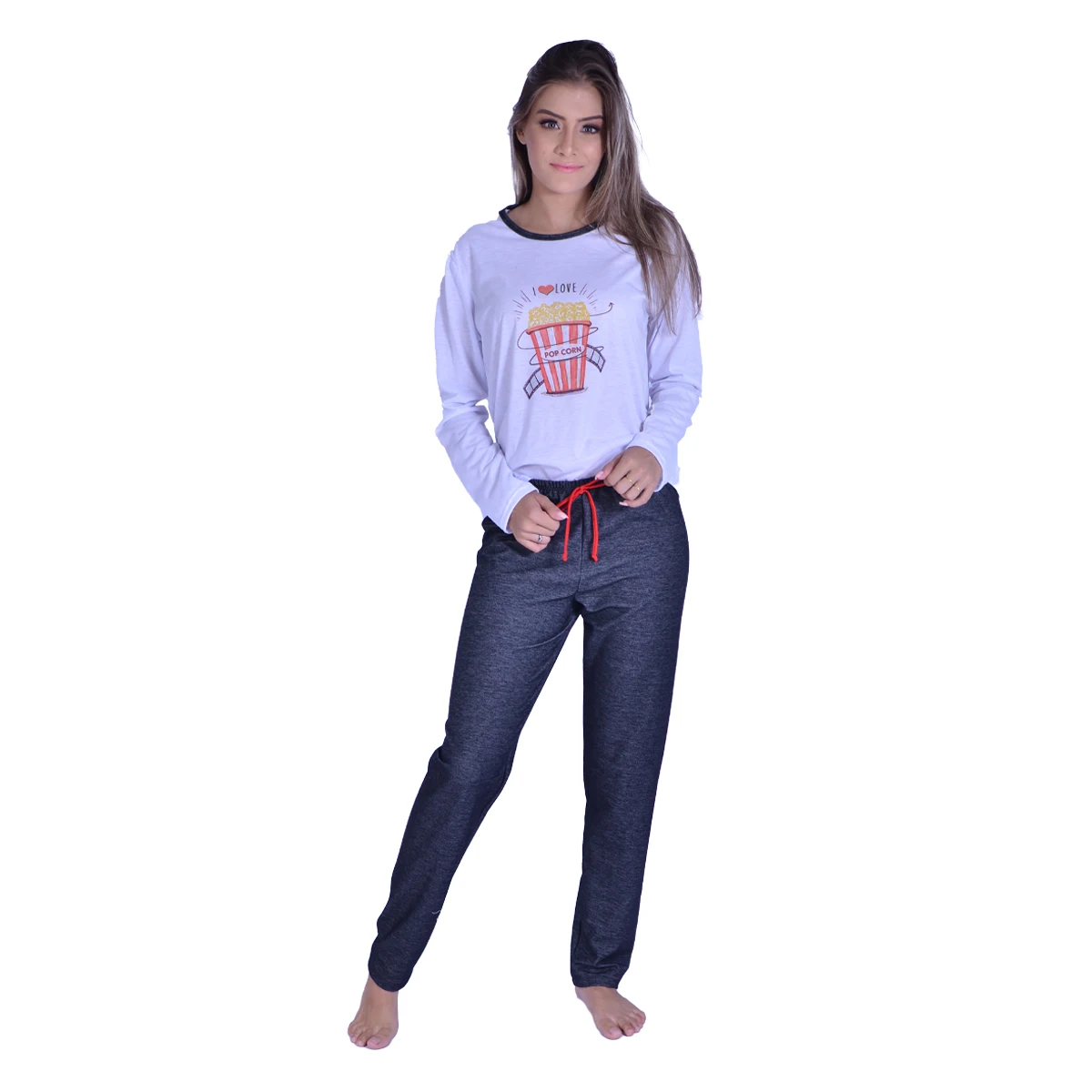 Women's Knitted Winter Long Merge Pajamas