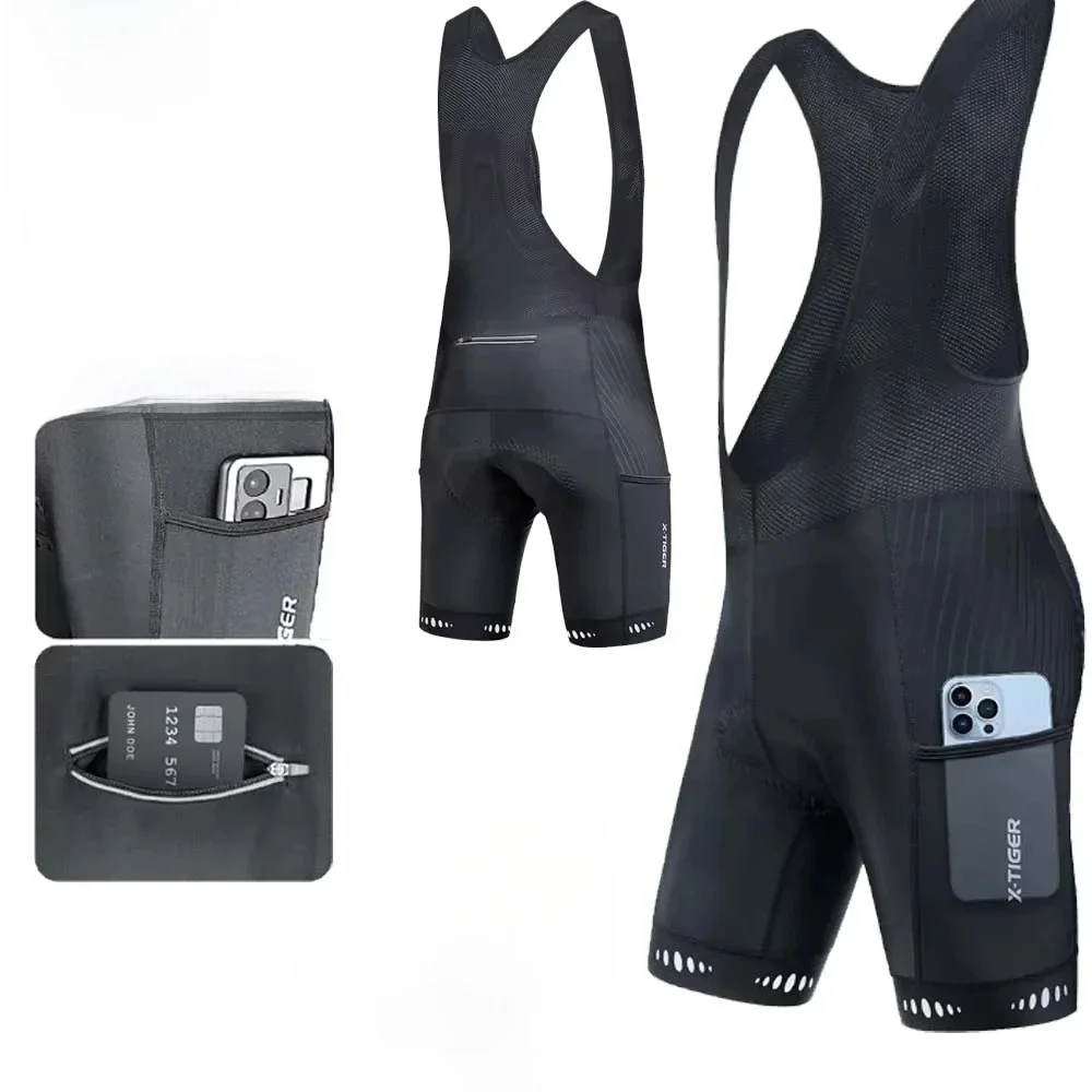 AliExpress X-TIGER Cycling Bib Pants with Back Pocket Gel Padded Mens Cycling Pantyhose Bicycle Shorts Men's Cycling Clothing Casual Pants
