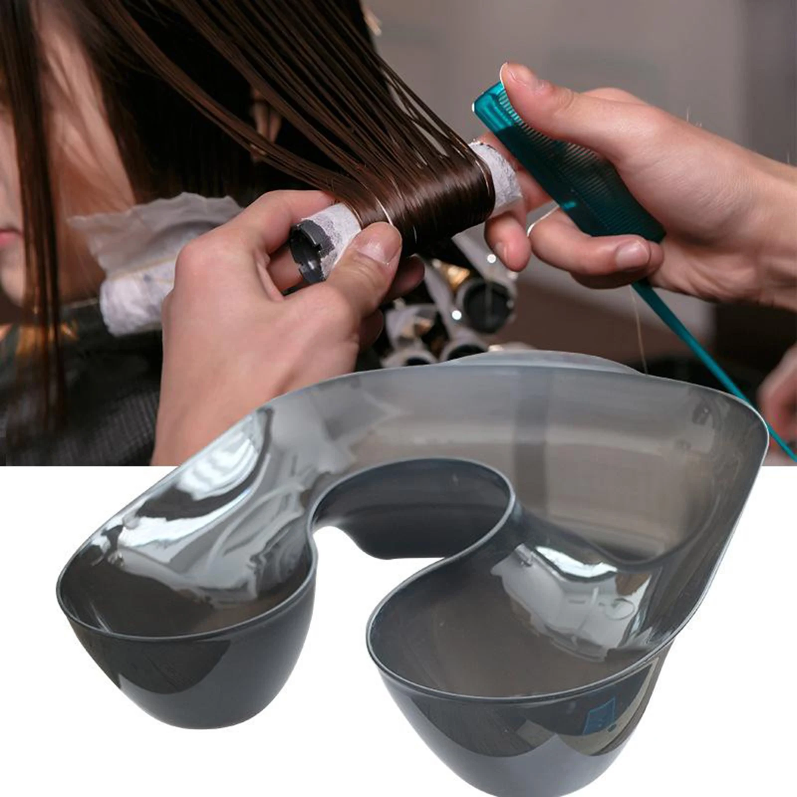 Large Neck Tray Soft Non-spill Free Perm Hair Coloring Shoulder Neck Tray Medicine Water Sink for Salon Hairdresser Beauty