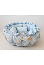 Coussin rétractable de jeu de nuit, ensemble d'oreillers de 3 pièces, en tissu de coton Anti-allergique, lavable, de 0 à 4 ans, Design élégant