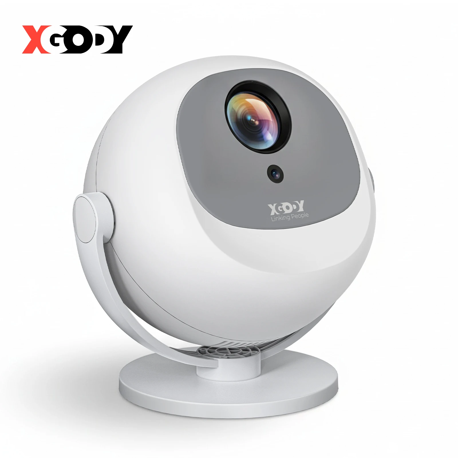 Proyector XGODY 4K 360ANSI Inteligente Android de Tiro Corto con Enfoque Eléctrico y Corrección Trapezoidal, Mini Proyector con Wifi6