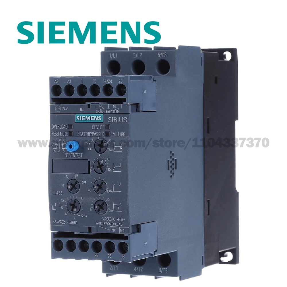 محركات SIEMENS SIRIUS 3RW40 للمبتدئين اللينة ثلاثية الطور 3RW4024 3RW4024 3RW4026 3RW4027 3RW4037 3RW4038 3RW4046 3RW4047-1BB04