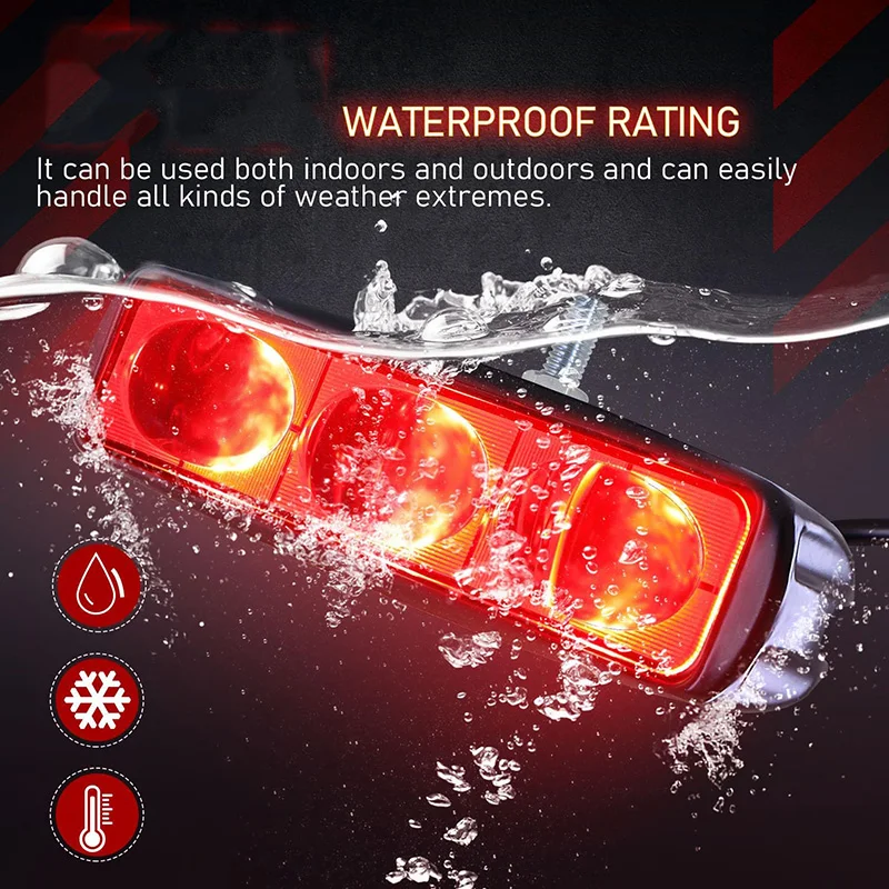 1PC/2PCS 12-80V LED Forklift Warning Light Red Line Boundary Pedestrian Safety Red Zone Lamp for Warehouse Forklift & Industrial