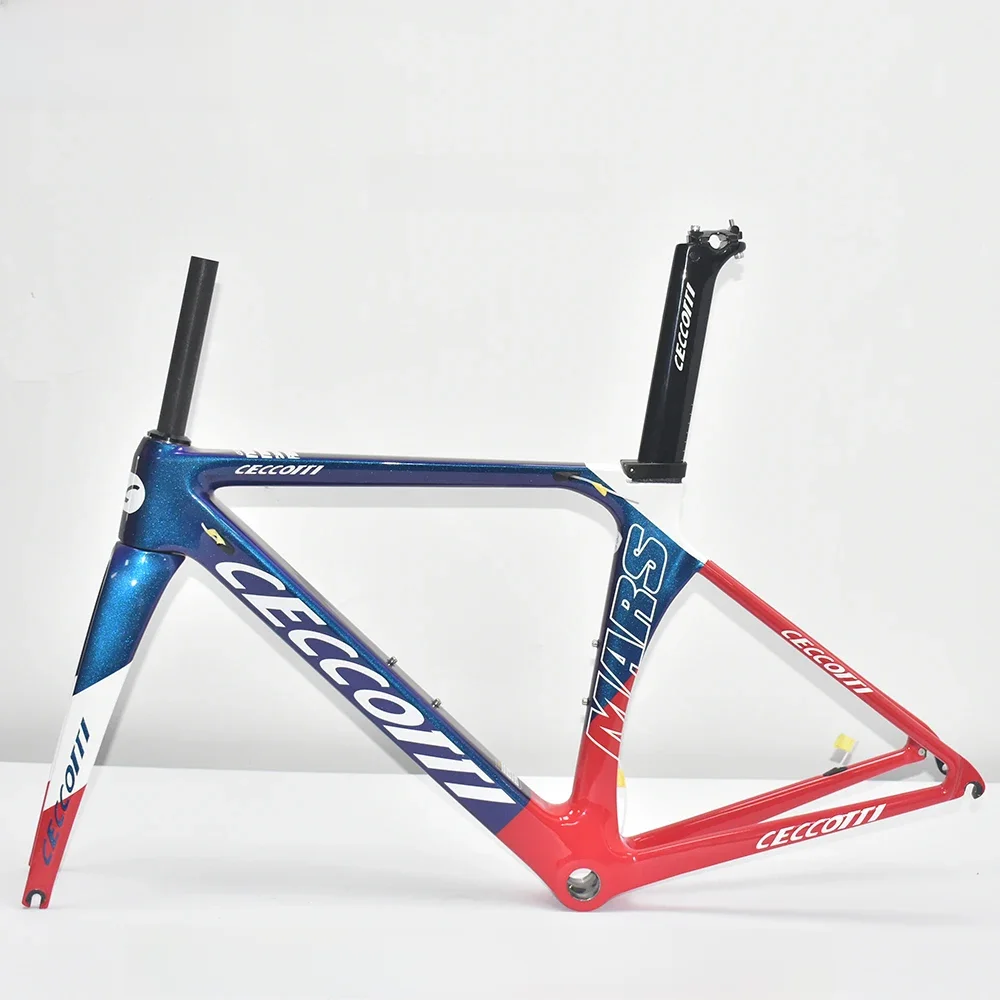 AliExpress UK ceccotti T1000 Carbon Road Bike Frames Fit Di2/Mechanical Derailleur Racing Speed Frame V Brake Bicycle