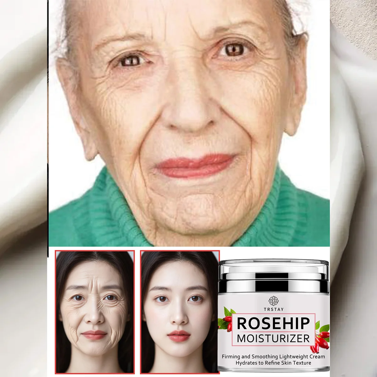 

TRSTAY Увлажняющий лосьон Компактный Гладкий Легкий Улучшение текстуры кожи Глубокое увлажнение Нежирная формула Стойкий влажный