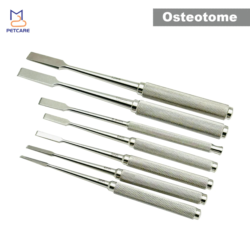 Bone Chisel Osteotome Mascotas Vet Pet Verterinaria Orthopedic Surgical Instruments Veterinary Hand Tools Medical Accessories