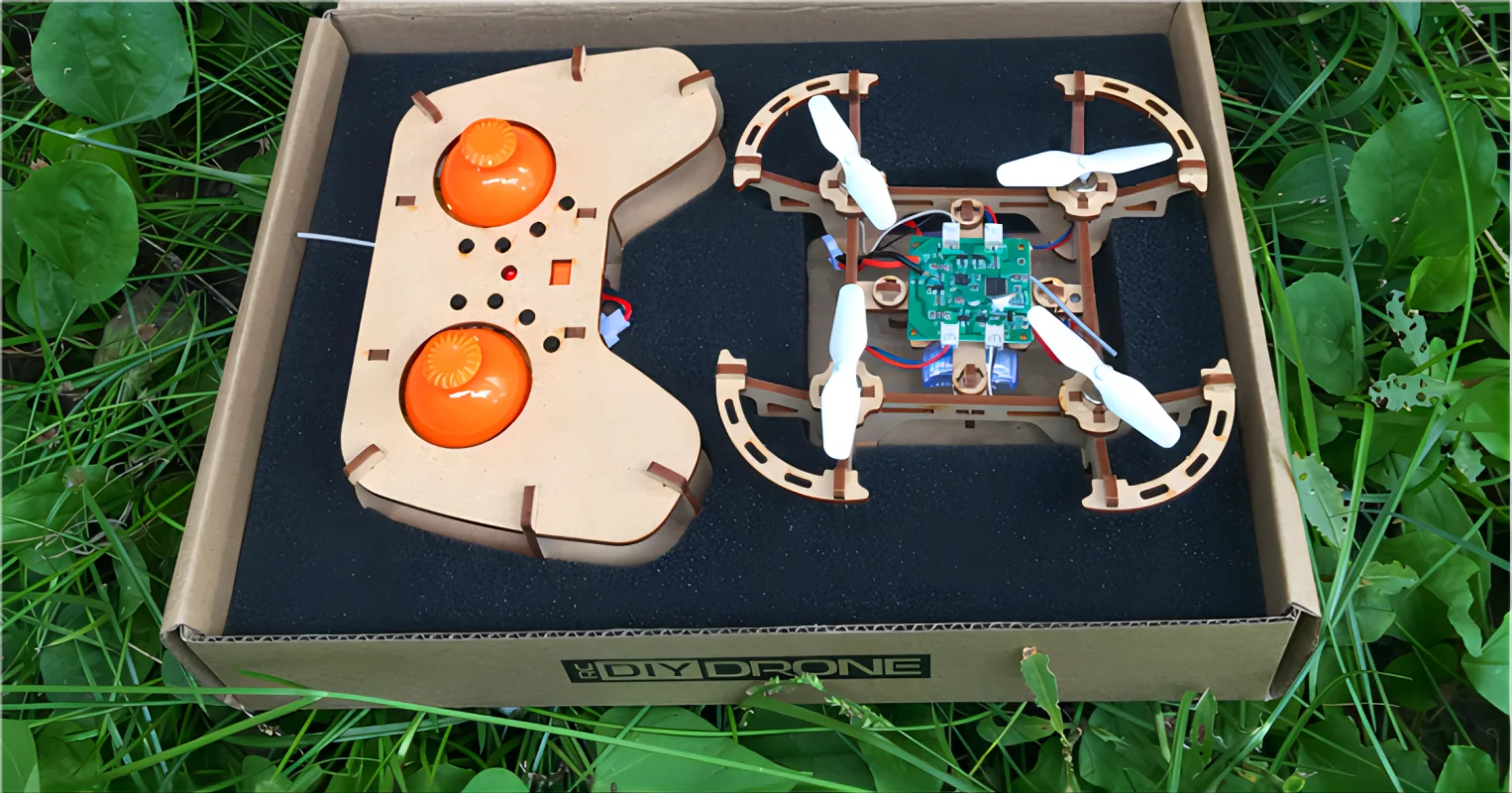 Wooden Drone Quadcopter DIY kit for Arduino Wooden assembled  Hummingbird Remote control toy Air pressure fixed height STEM toy