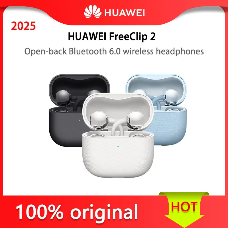 Huawei FreeClip 2 Earphone Nirkabel Bluetooth Model Jepit