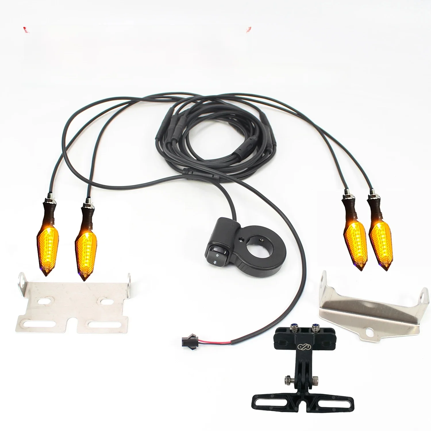 AliExpress NONE LinHi E-bike V04- Headlight Switch Mini Left and Right Turn Signal Horn 36V-48V-52V-72V