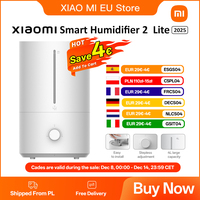 XIAOMI Humidifier 2 Lite Humidifier with Humidification 300 ml/h, Water Tank with 99.9% Antibacterial Efficiency, 4 L Capacity