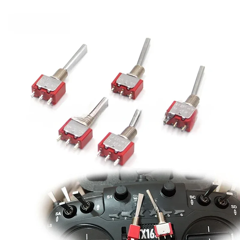 Commutateur émetteur RC 2/3 Positions, 2 pièces, réinitialiser Radiomaster OpenTX T16 T18 TX16S TX18S Frsky FlySky WFLY RadioLink Futaba JR ACCS