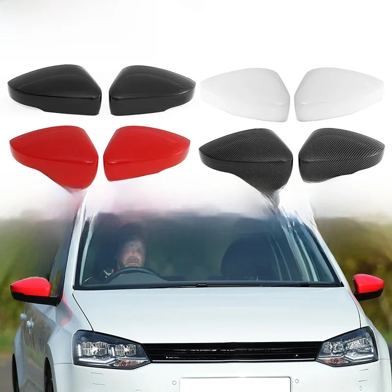Pasuje do Volkswagen VW Polo MK5 6R 6C Wysokiej jakości osłona lusterka wstecznego Zamiennik Osłona lusterka bocznego Akcesoria samochodowe — zdjęcie 2