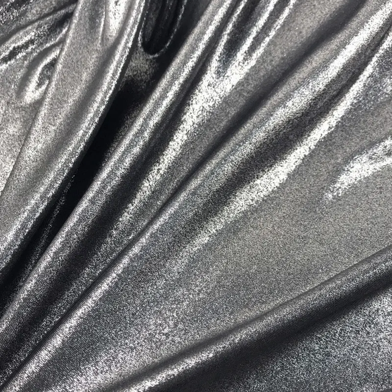 3/5/10m Shiny Metallic Fabric Flash Material for Evening Dress Skirt,Black,Silver,Gold,Grey,By the Meter