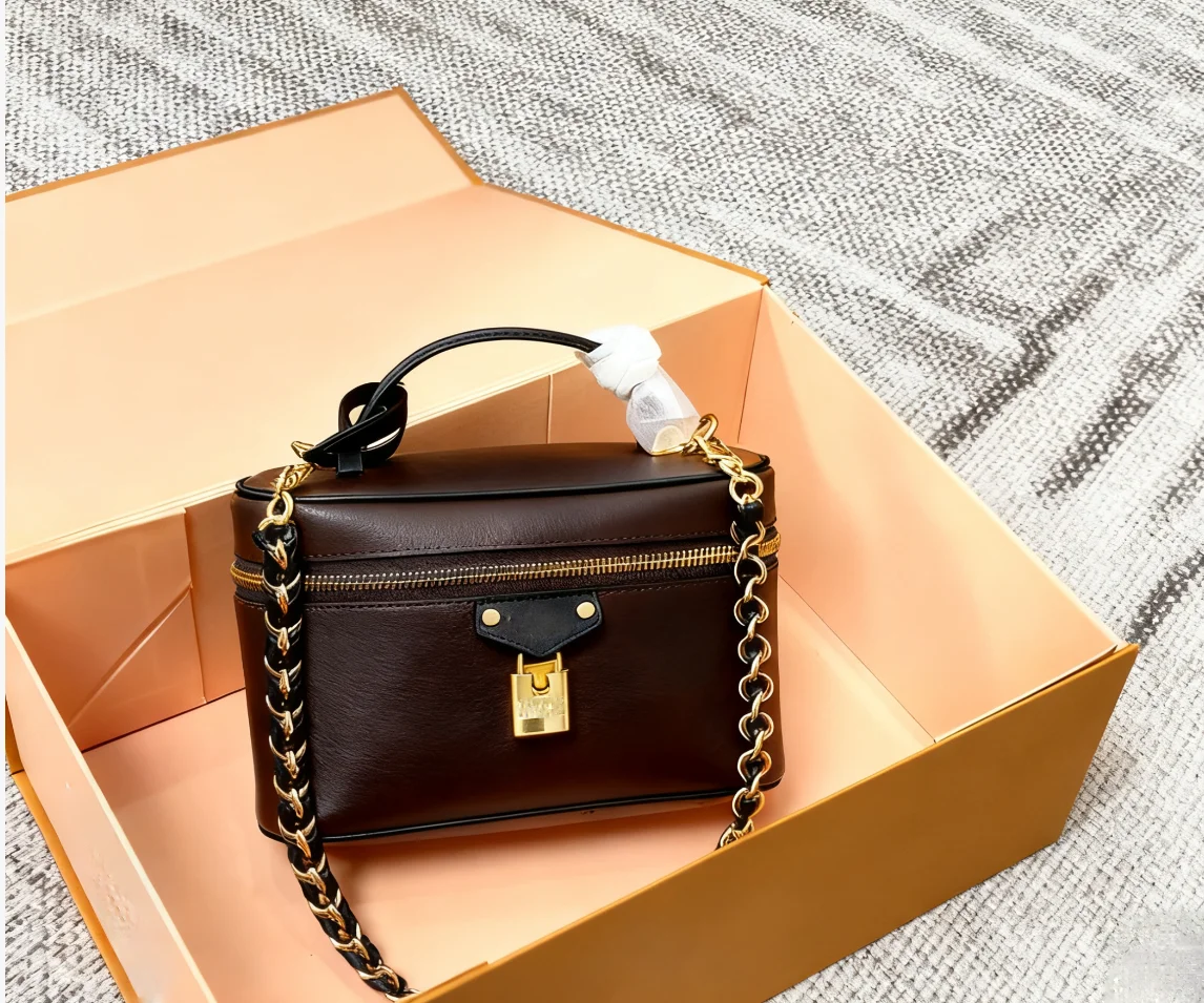 

High end Women's Bag, New Small Box Makeup Bag, Single Shoulder Crossbody Handbag