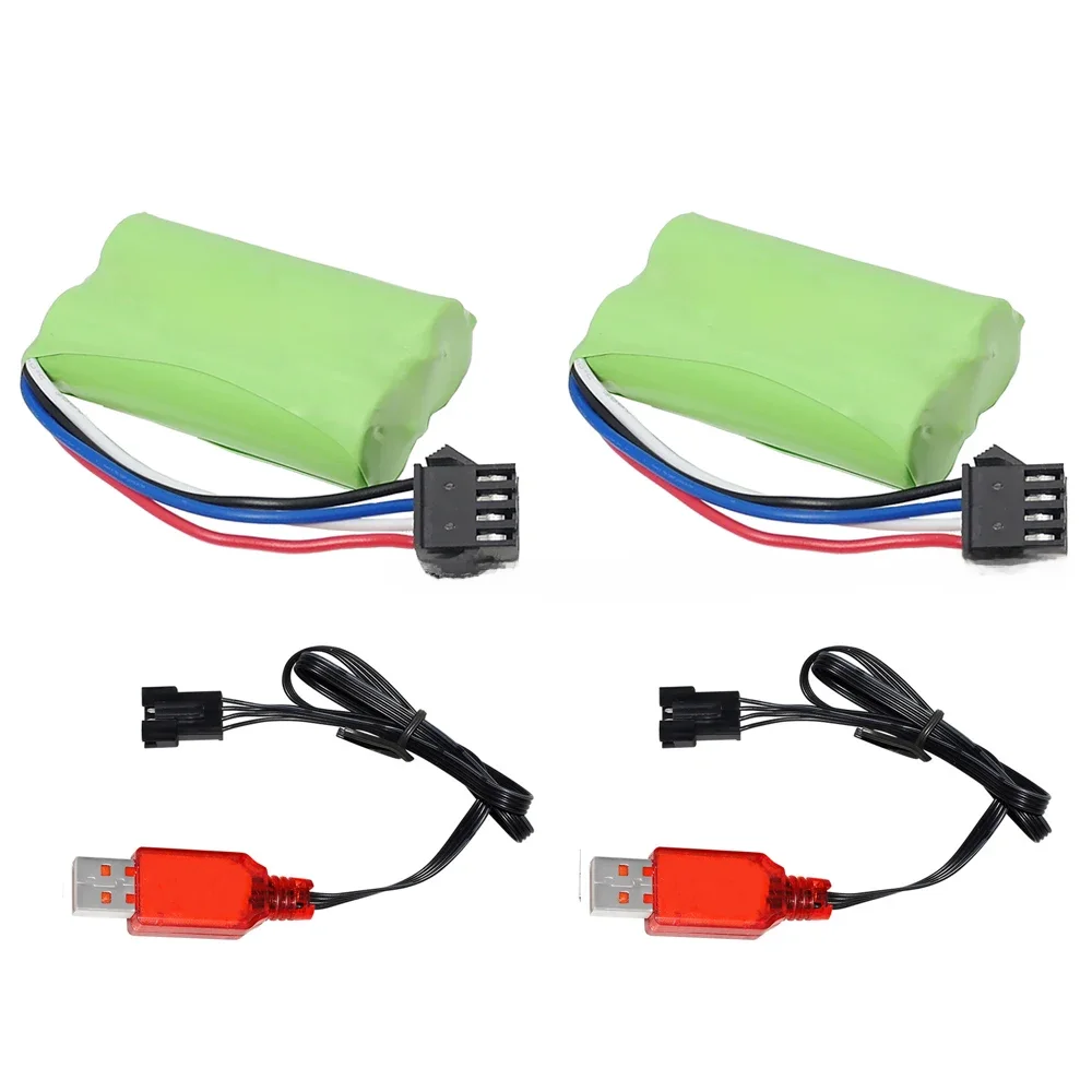 14500 lipo Batterij 7.4V 1200mAh met Oplader Voor Elektrisch Speelgoed Water Bullet Gun Onderdelen 7.4V Batterij voor RC speelgoed Auto's - afbeelding 2