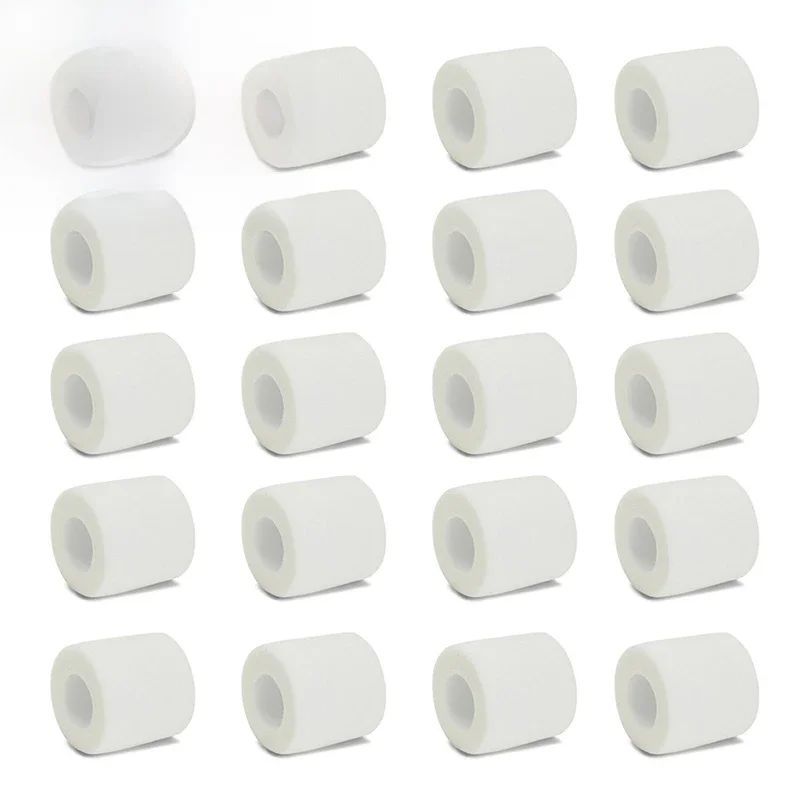 Bandagem esportiva de gaze branca, 6 peças/12 peças/24 peças 5cm * 4.5m, bandagem elástica