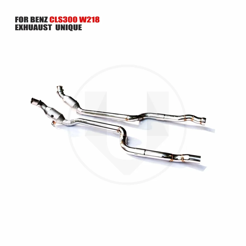 

UNIQUE Exhaust Manifold Downpipe for Mercedes-BENZ CLS350 Car Accessories With Catalytic converter Header Without cat pipe