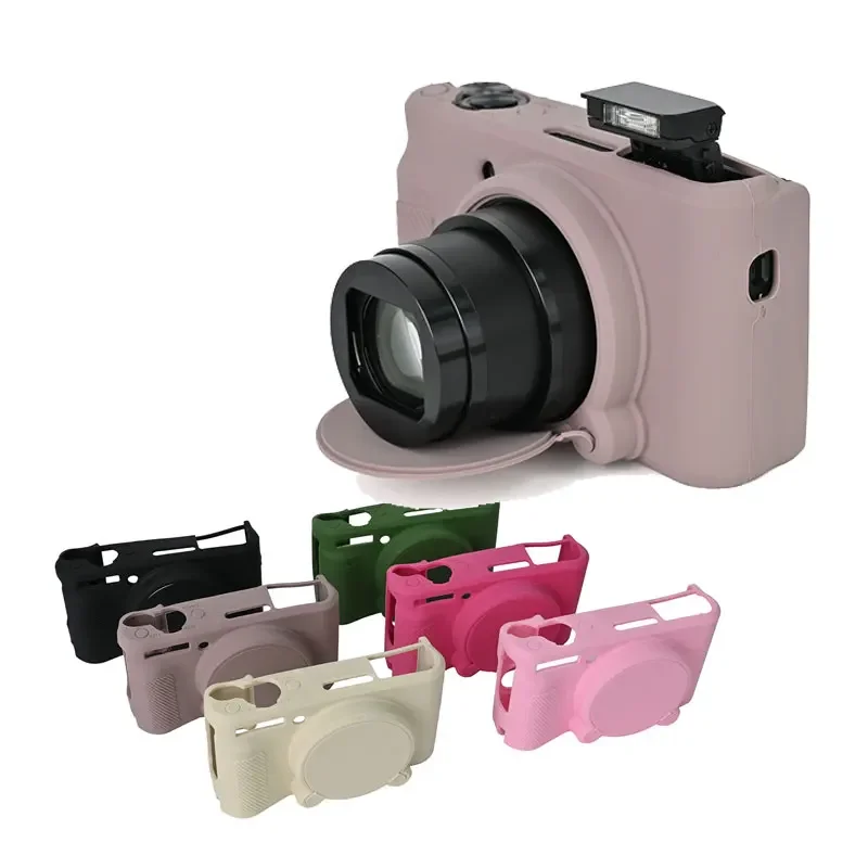Capa de borracha de silicone macia para canon powershot, capa de borracha para sx730 sx740 sx740hs
