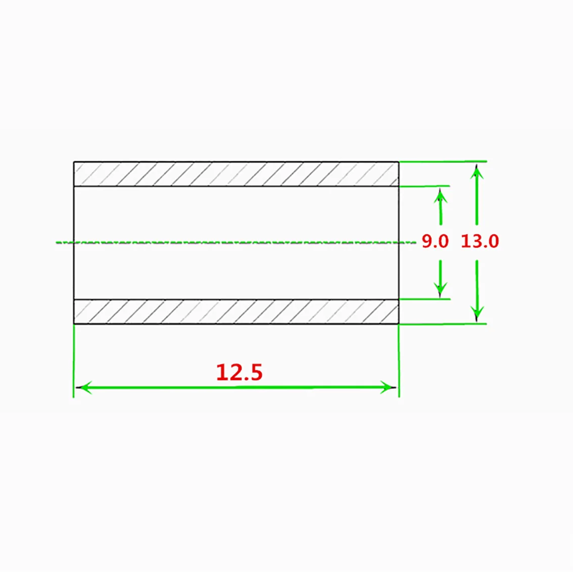 9x13x12.5mm Colourful Aluminum Washer Round Protective Bushing Standoff Spacer Gasket DIY Model Parts