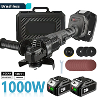 125MM Brushless Cordless Electric Angle Grinder 3 Speed Cutting Machine home DIY Woodworking Power Tools For Makita 21V Battery