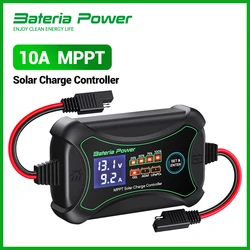 Bateria Power 10A MPPT Solar Charge Controller 12V Auto Battery Regulator Solar Panel Max 150V Input for Lithium Sealed  Gel