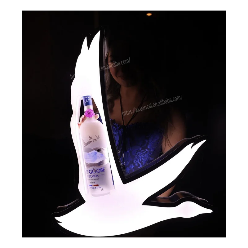 

GREY GOOSE LED CHAMPAGNE BOTTLE PRESENTER BOTTLE GLORIFIER