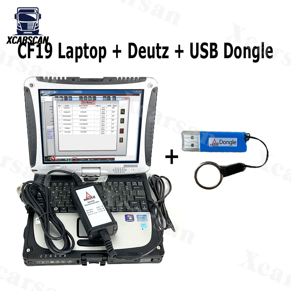 

Для Deutz serdia2010 Deutz decom USB Dongle EMR4 6 коммуникатор двигателя для грузовика deutz диагностический инструмент CF19 ноутбук