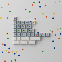 [Child Kit] PBTfans Confettis PBT material Cherry profile Dye-sub designed by Biip