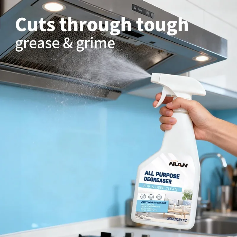 Limpiador Multiusos para Cocina 500ML, Potente Spray Desengrasante que Elimina la Grasa y la Suciedad Pesada de la Encimera, Electrodomésticos y el Hogar