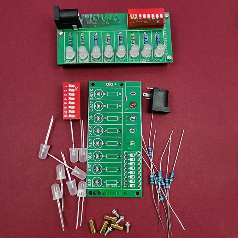Zestaw do ćwiczeń w lutowaniu DIY - Naucz się elektroniki i udoskonal swoje umiejętności dzięki łatwe w montażu płytkom drukowanym — zdjęcie 2