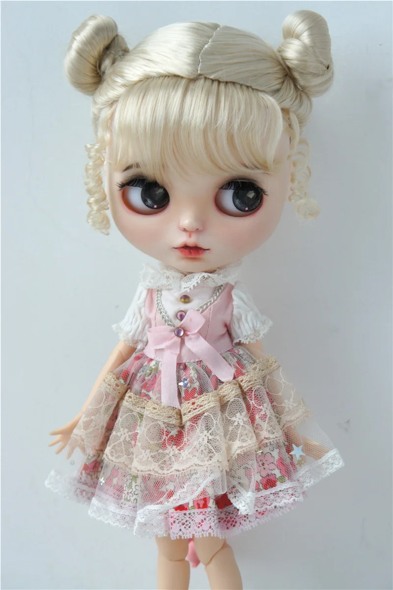 JD606 ทั้งหมดขนาด Twins Buns BJD สังเคราะห์ Mohair วิกผมชุดสําหรับ OB11 YOSD MSD SD Blythe ผม 1/8 1/6 1/4 1/3 ตุ๊กตาราคาถูกอุปกรณ์เสริม