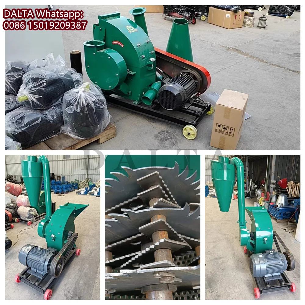 300-600 كجم/ساعة الذرة الكهربائية الذرة القمح فول الصويا كسارة ماكينة الطحن تغذية الحيوان المطرقة مطحنة