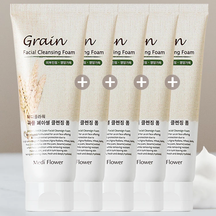 150ml x 4 pieces of Medi flower grain Facial Deep Cleansing Foam