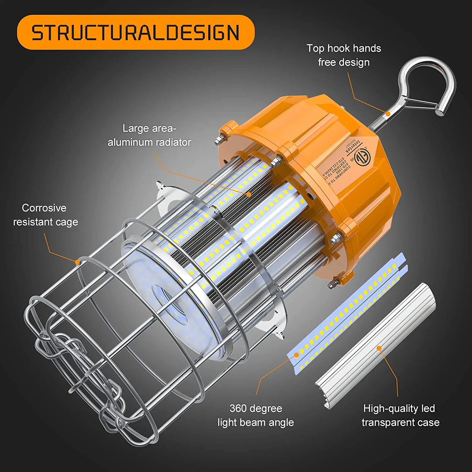 Imagem -02 - Luz de Trabalho Led para Construção ao ar Livre Iluminação do Trabalho 150w Anos de Garantia Ac100277v