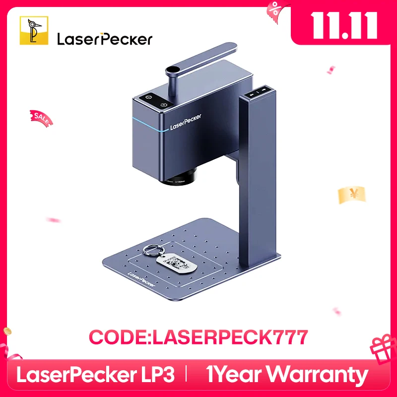 

Лазерный гравер LaserPecker с ЧПУ, 10 кВт, 4K, Bluetooth 5,0, ручная портативная Гравировка «сделай сам» на металле, цветные пластиковые ювелирные изделия LP3