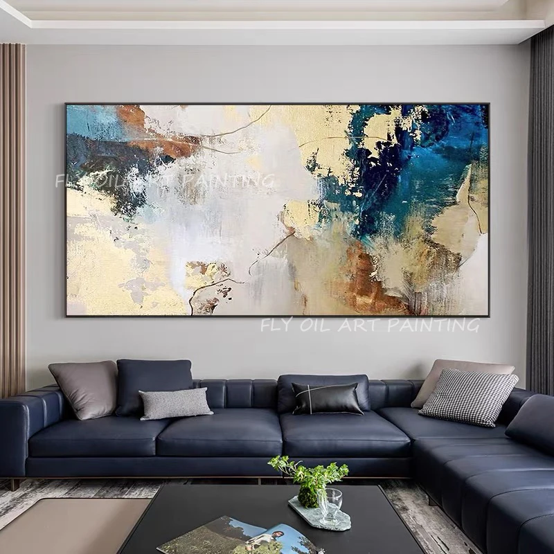 

Hand-painted abstract thick large size picture wholesale product texture Oil Painting on Canvas Wall Art as a gift