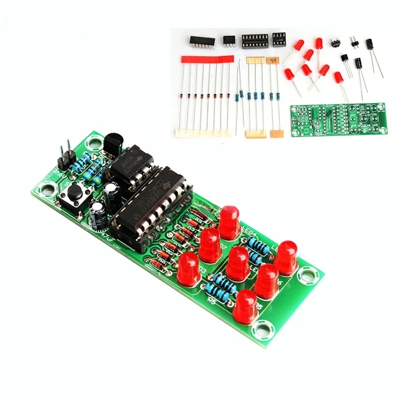 Zestaw do robienia kości LED DIY Fun Zestaw spawalniczy Szkolenie umiejętności elektronicznych Pakiet ćwiczeń spawalniczych — zdjęcie 2