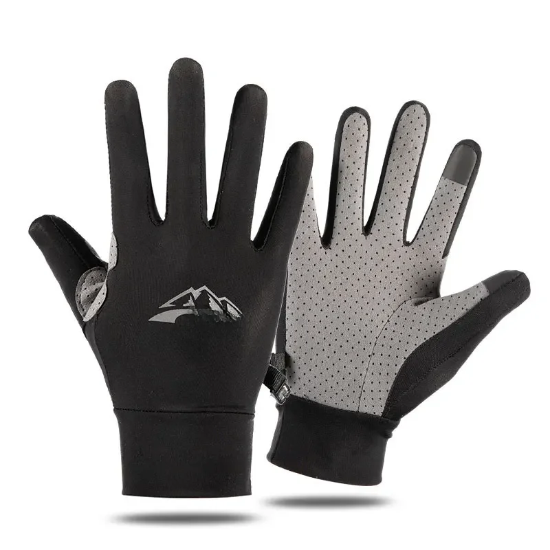 AliExpress Cycling Gloves Men Women Summer UV Protection Ice Silk Touch Screen Thin Driving Non-slip Outdoor Sports Breathable Gloves