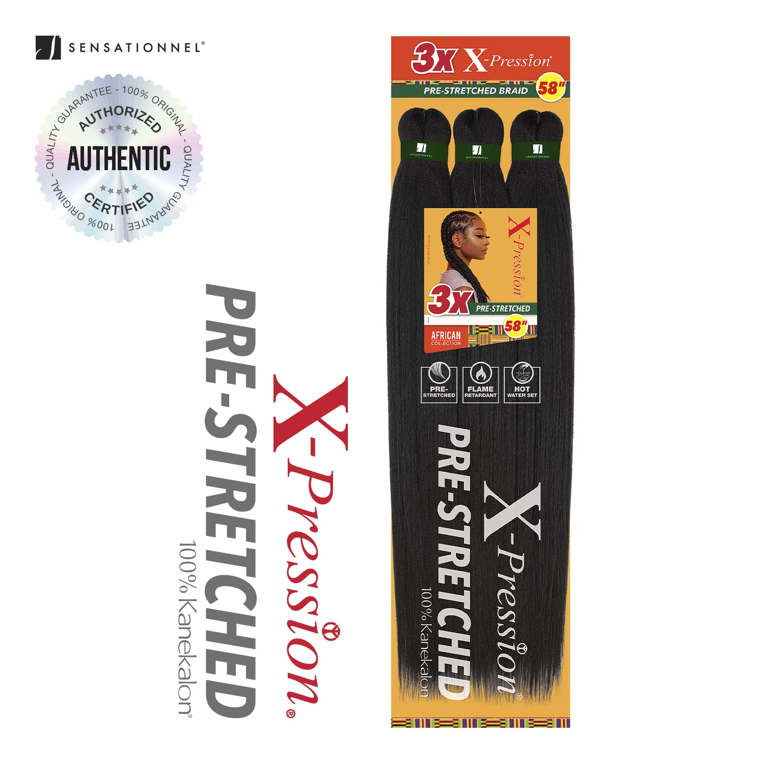 Sensationnel Braids X-Pression 3X Pre-Stretched Braid 58