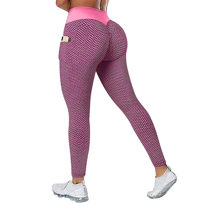 Tinaa Damskie legginsy w jednolitym kolorze Sportowe legginsy fitness na wyjście Casual Sports Okazja Kieszeń z wysokim stanem Hip Lift