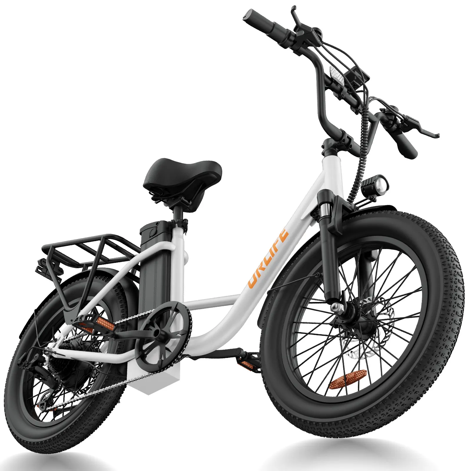 URLIFE E20, bicicletta elettrica con ruote da 20 pollici e pneumatici da 3,0 pollici, motore da 250 W, batteria rimovibile da 48 V e 13 Ah, ideale per gli spostamenti urbani e per gli adulti che si
