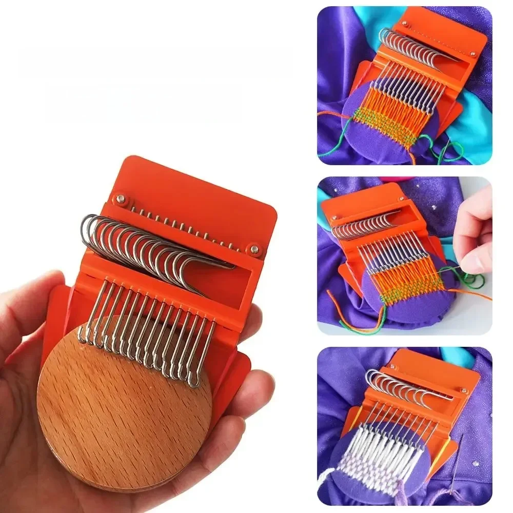 Petit métier à tisser de type Speedweve, outil de tissage, métier à tisser de réparation amusant, machine à repriser, rend belles coutures, réparation de jeans, vêtements