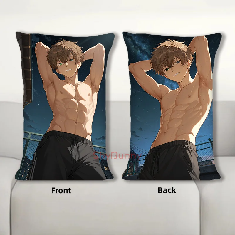 Dakimakura Anime Alban Knox NIJISANJI Body Pillow Cover Sofa Cushion Double-side Print Throw Pillow Case 40X60cm