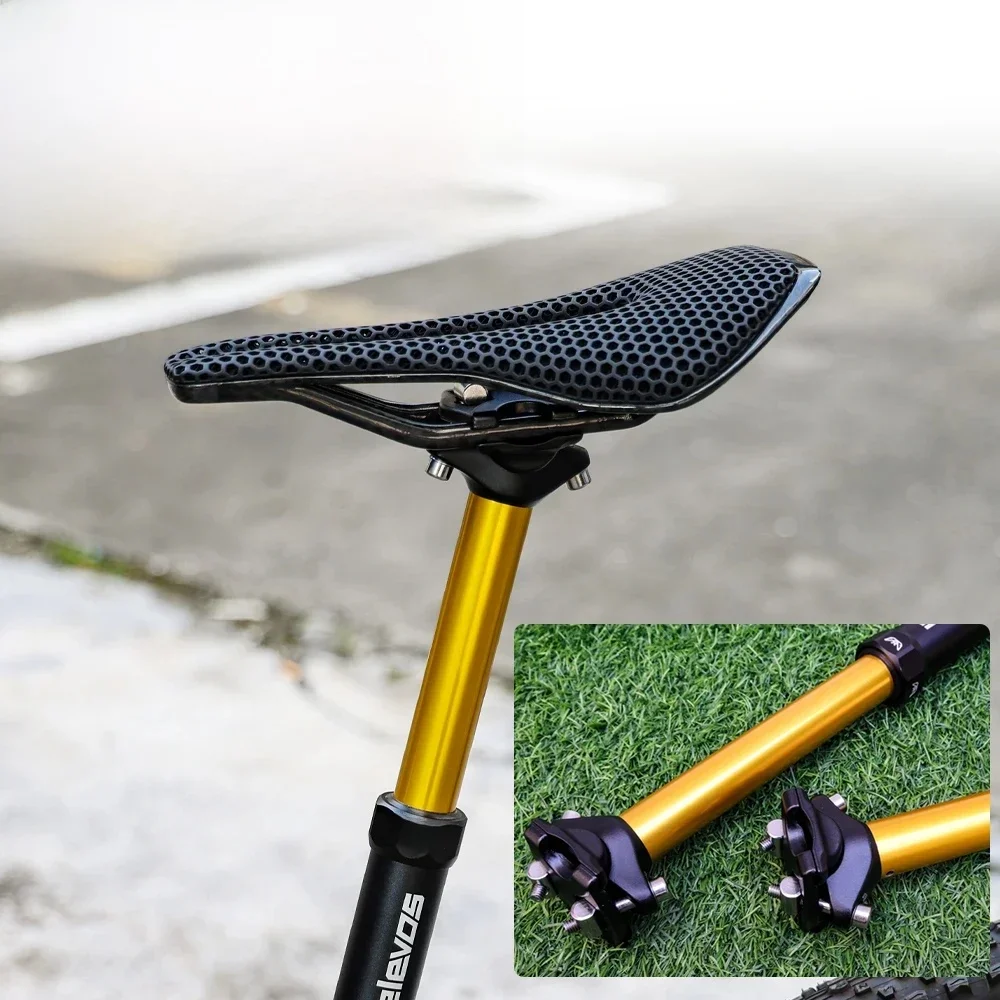 AliExpress Lexon Elevos MTB Dropper Seatpost 31.6mm 125mm/150mm Down Pull Internal Cable Remote Control Adjustable Suspensin Seatpost