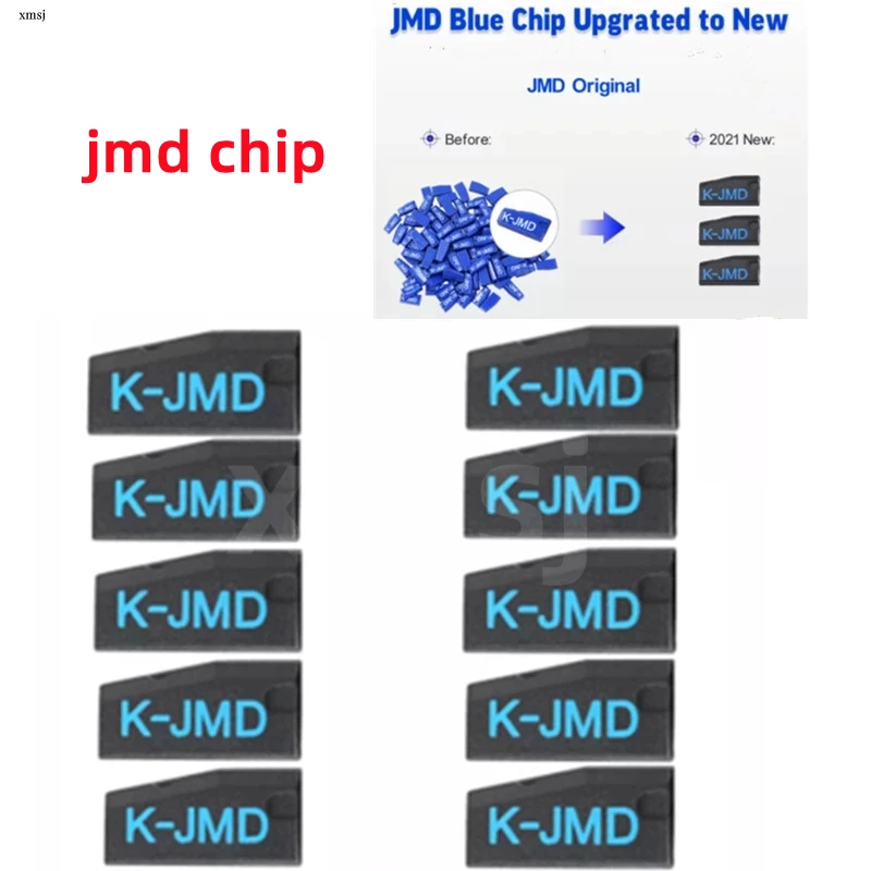 Puce originale JMD Blue King améliorée à chaud pour CBAY Handy Baby Key Copier to Clone 46/4C/4D/G Chip JMD10-50pcs /lot